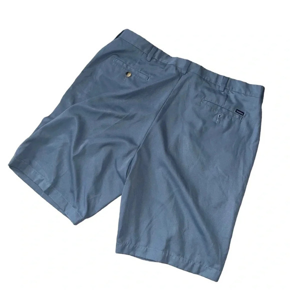 Tehama Golf Shorts Mens 38 Blue Regular Fit Pleated Front Zip Fly Sports Outdoor - Picture 2 of 3